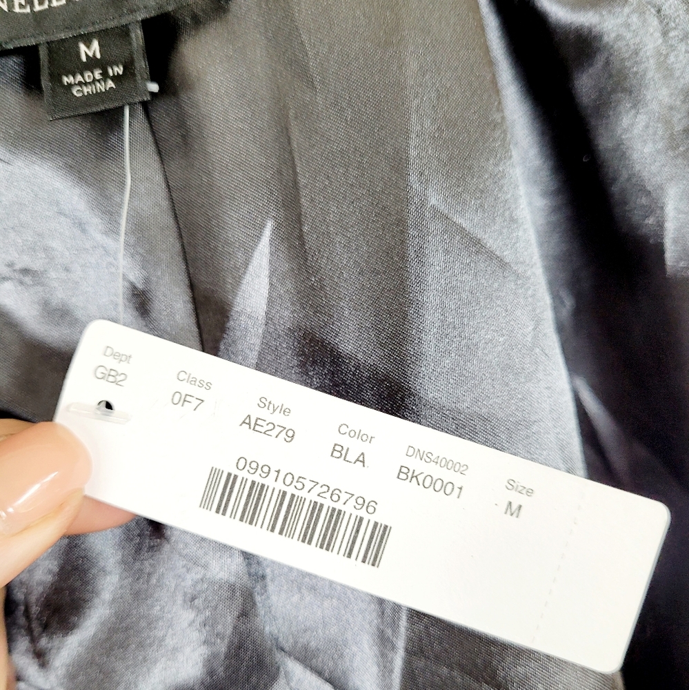 NWT J.CREW Black Nello Gori Stadium Cloth Wool Hooded Swing Coat Jacket M - Picture 8 of 14